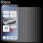 For Nothing Phone 3a Pro 50pcs 0.26mm 9H 2.5D Tempered Glass Film