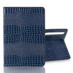 For Samsung Galaxy Tab S9 Crocodile Texture Leather Tablet Case(Blue)
