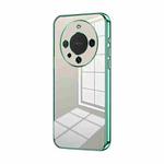 For Huawei Mate 60 Pro / 60 Pro+ Transparent Plating Fine Hole Phone Case(Green)