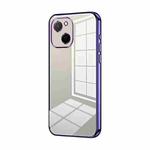 For Huawei Maimang A20 Transparent Plating Fine Hole Phone Case(Purple)