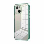 For Huawei Maimang A20 Transparent Plating Fine Hole Phone Case(Green)