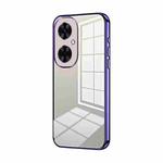 For Huawei Maimang 20 / nova 11i Transparent Plating Fine Hole Phone Case(Purple)