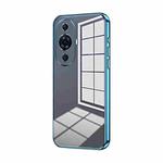 For Huawei nova 11 Pro / 11 Ultra Transparent Plating Fine Hole Phone Case(Blue)