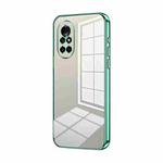 For Huawei nova 8 4G / 5G Transparent Plating Fine Hole Phone Case(Green)