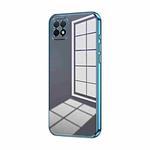 For Huawei Enjoy 20 / nova Y60 Transparent Plating Fine Hole Phone Case(Blue)