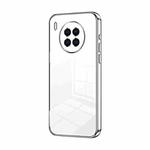 For Huawei nova 8i / Honor 50 Lite Transparent Plating Fine Hole Phone Case(Silver)
