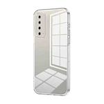 For Huawei Enjoy 20 SE / Y7a Transparent Plating Fine Hole Phone Case(Transparent)