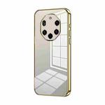 For Huawei Mate 40 RS  Transparent Plating Fine Hole Phone Case(Gold)