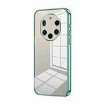 For Huawei Mate 40 RS  Transparent Plating Fine Hole Phone Case(Green)