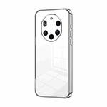 For Huawei Mate 40 RS  Transparent Plating Fine Hole Phone Case(Silver)