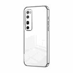 For Huawei nova 7 Pro Transparent Plating Fine Hole Phone Case(Silver)