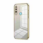 For Huawei Enjoy 10 Plus / P Smart Z Transparent Plating Fine Hole Phone Case(Gold)