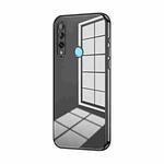 For Huawei Enjoy 10 Plus / P Smart Z Transparent Plating Fine Hole Phone Case(Black)