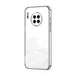 For Huawei Mate 30 Transparent Plating Fine Hole Phone Case(Silver)