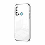 For Huawei nova 5i / P20 lite 2019 Transparent Plating Fine Hole Phone Case(Silver)