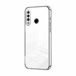 For Huawei nova 4e / P30 lite Transparent Plating Fine Hole Phone Case(Silver)