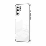 For Huawei P30 Pro Transparent Plating Fine Hole Phone Case(Silver)