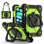 For iPad mini 2024 / mini 6 Contrast Color Robot Silicone Hybrid PC Tablet Case(Black Yellow Green)