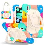For iPad mini 2024 / mini 6 Contrast Color Robot Silicone Hybrid PC Tablet Case(Colorful Blue)