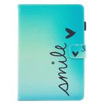 For Amazon Kindle Fire HD 8 (2020) Painted Flat Leather Case with Card Slot & Wallet & Holder & Sleep / Wake-up Function(Smile)
