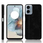 For Motorola Moto G 5G 2024 / G Play 5G 2024 Cow Pattern Sewing Back Cover Phone Case(Black)