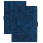 For 8 inch YX Small Butterfly Embossed Leather Tablet Case(Royal Blue)