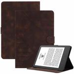 For Amazon Kindle 11th 2022 6 inch YX Small Butterfly Embossed Leather Tablet Case(Coffee)