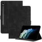 For Samsung Galaxy Tab S9 / S9 FE 2023 YX Small Butterfly Embossed Leather Tablet Case(Black)