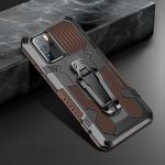 For Huawei P40 Pro Machine Armor Warrior Shockproof PC + TPU Protective Case(Coffee)
