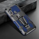 For Motorola Moto G8 Machine Armor Warrior Shockproof PC + TPU Protective Case(Blue)