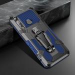 For Motorola Moto G8 Plus Machine Armor Warrior Shockproof PC + TPU Protective Case(Blue)