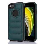 For iPhone SE 2022 / 2020 / 8 / 7 Piano Key Hollow Cutout PU Phone Case(Green)