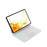 For Samsung Galaxy Tab S9 FE/S9/S8 M11P-B-S9 Magnetic Bluetooth Keyboard Leather Tablet Case(White)
