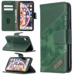 For iPhone XR Matching Color Crocodile Texture Horizontal Flip PU Leather Case with Wallet & Holder & Card Slots(Green)
