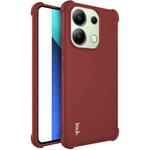 For Xiaomi Redmi Note 13 4G Global imak Shockproof Airbag TPU Phone Case(Matte Red)