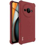 For Xiaomi Redmi A3 4G imak Shockproof Airbag TPU Phone Case(Matte Red)