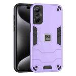 For Infinix Hot 20s 2 in 1 Shockproof Phone Case(Purple)