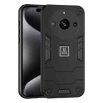 For Realme Narzo 60 Pro 2 in 1 Shockproof Phone Case(Black)