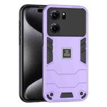 For OPPO K10 2 in 1 Shockproof Phone Case(Purple)