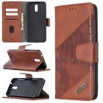 For Nokia 2.3 Matching Color Crocodile Texture Horizontal Flip PU Leather Case with Wallet & Holder & Card Slots(Brown)