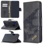 For Xiaomi Redmi 7 Matching Color Crocodile Texture Horizontal Flip PU Leather Case with Wallet & Holder & Card Slots(Black)