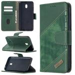 For Xiaomi Redmi 8A Matching Color Crocodile Texture Horizontal Flip PU Leather Case with Wallet & Holder & Card Slots(Green)