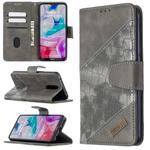 For Xiaomi Redmi 8 Matching Color Crocodile Texture Horizontal Flip PU Leather Case with Wallet & Holder & Card Slots(Grey)