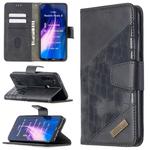 For Xiaomi Redmi Note 8 Matching Color Crocodile Texture Horizontal Flip PU Leather Case with Wallet & Holder & Card Slots(Black)