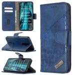 For Xiaomi Redmi 8 Pro Matching Color Crocodile Texture Horizontal Flip PU Leather Case with Wallet & Holder & Card Slots(Blue)