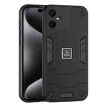 For Tecno Pova Neo 3 2 in 1 Shockproof Phone Case(Black)