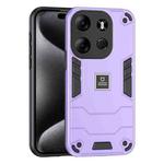 For Tecno Spark Go 2023 2 in 1 Shockproof Phone Case(Purple)