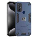 For Motorola Moto G Play 2023 2 in 1 Shockproof Phone Case(Blue)