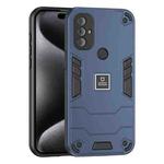 For Motorola Moto G Power 2022 2 in 1 Shockproof Phone Case(Blue)