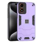 For Motorola Moto G04 2 in 1 Shockproof Phone Case(Purple)